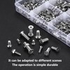 580 Pcs M3 M4 M5 Screws Set, Countersunk Bolts and