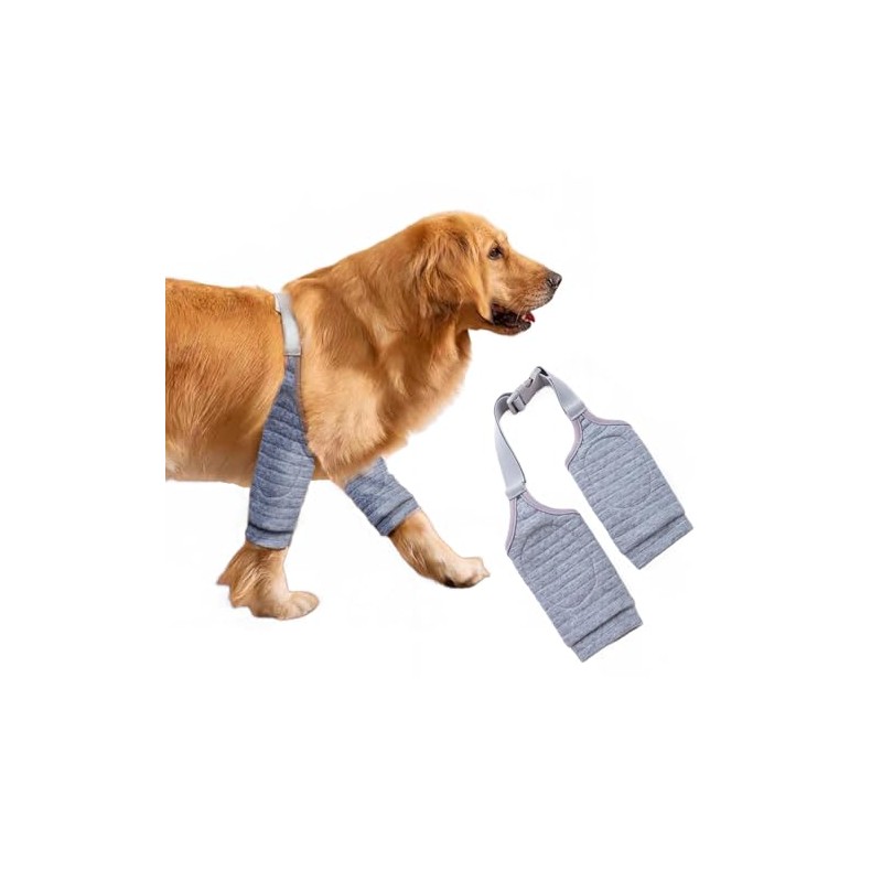 MANON ROSA - Almohadilla protectora de codo para perro, correa