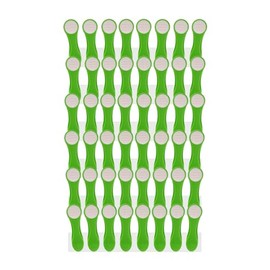 48 Clothes Pegs Laundry Clips with Stainless Steel Springs and Soft Grip Green White