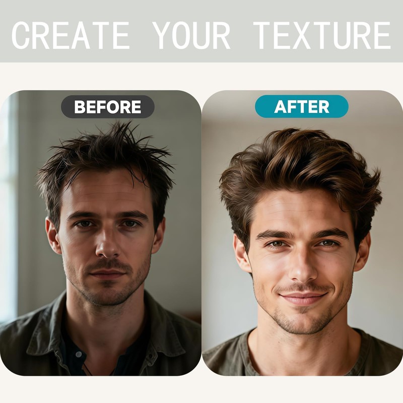 Texture Comb for Men, Styling Comb for Hair, Wide Tooth
