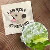 Unbranded Opossum is Very Stressed 4'' X 4'' Square Wooden