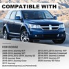 REINKO Headlight Assembly Compatible with 2009-2020 Dodge Journey Black Headlamps