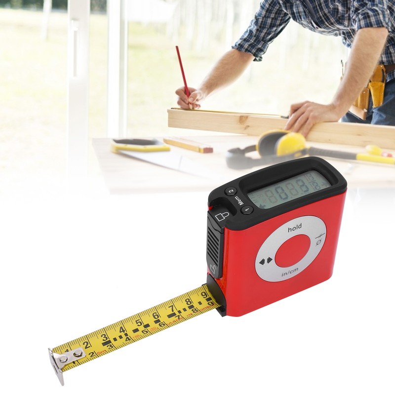 Digital Electronic Tape Measure LCD Display Accurate Portable Measuring Tape