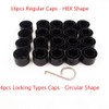 Saihisday Set of 20 Wheel Bolt Lug Nut Cover Cap