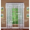 Today's Curtain Floral Vine Lace Panel 72", White, 60W x