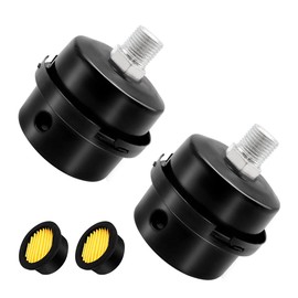 Tnuocke 2 pcs 1/4" Thread Air Compressor Silencer,Air Compressor Intake Filter Sound Muffler Accessories 13mm for generators,blowers, exhaust ports
