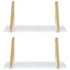 Kate and Laurel Soloman Modern Wooden Shelves, 18 inch, Set