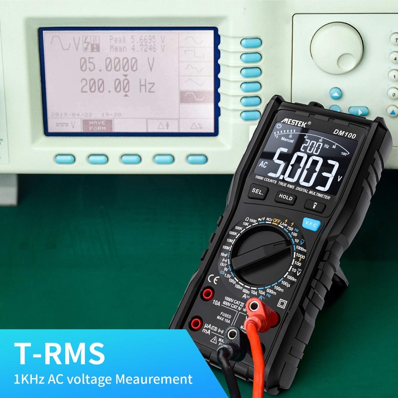 Digital Multimeter Voltage Tester AC DC Current TRMS Electric Meter