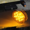 Partsam 10pcs 2.5" Round Amber Trailer 13LED Side Marker, 2.5
