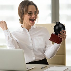 Nosiny 5.5 Inch Bomb Trophy Army Bomb Awards Funny Trophy for Employee Workers Adults Teens Office Party Decorations