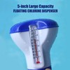 Soap Dispensers Floating Swimming Pool Chemical Chlorine Dispenser with Thermometer