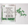 Moore 1/8" Map Tack Push Pins - Light Green (box