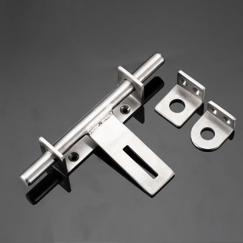 Heavy Duty Barrel Bolt with Padlock Hole, 6.7 Inch Slide