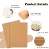 60 Packs Kraft Small Blank Notebooks, Unlined Mini A6 Journals