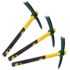 Biugaaufai 3 Pack 15 Inch Mattock Hoe, Steel Forged Pickaxe
