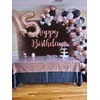 Pink Happy Birthday Backdrop Rose Gold Dot Glitter Sparkle Girl