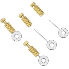 QWORK Leather Suture Positioning Needles, 20Pcs Leather Locking Pins, DIY Leathercraft Located Needles