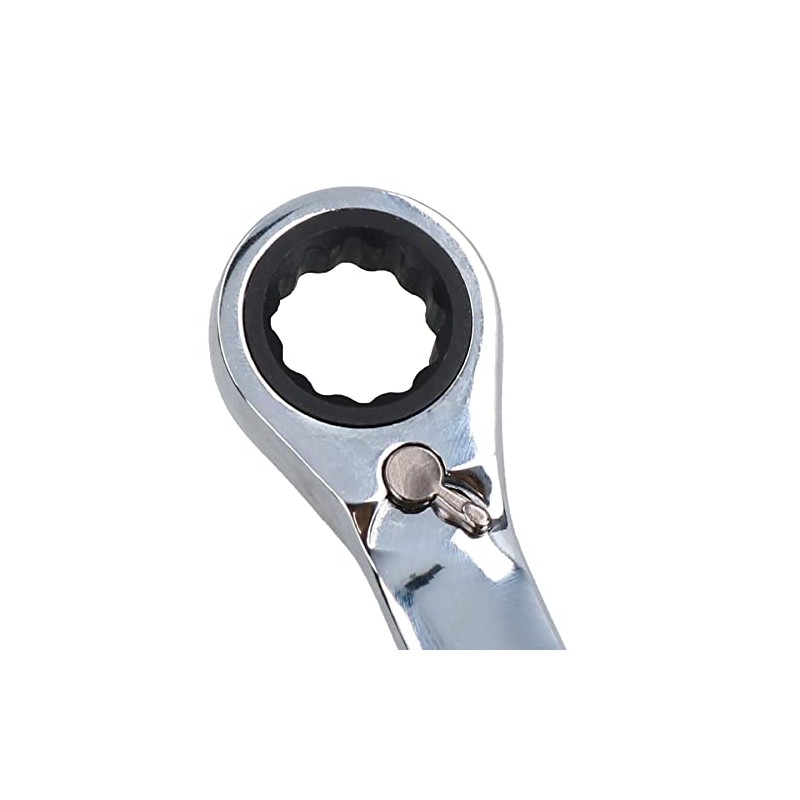 AB Tools 17mm Reversible Cranked Offset Ratchet Combination Spanner Wrench