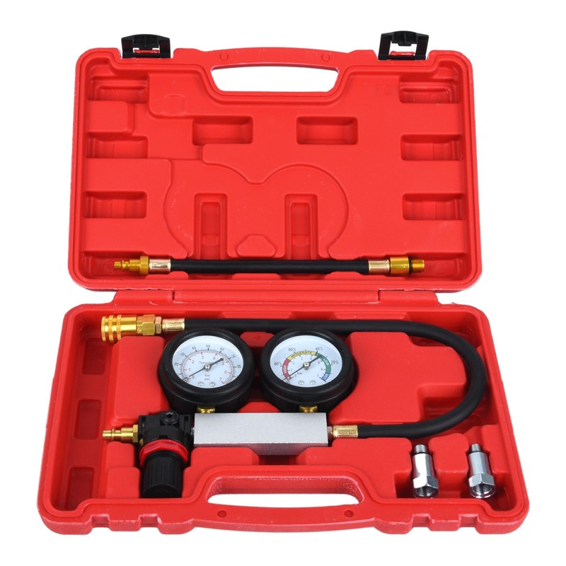 WUODAO Cylinder Leak Down Tester TU-21Engine Cylinder Dual Gauge Leakdown