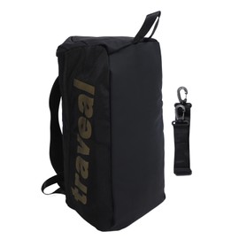 Black Sports Gym Bag Abrasion Proof Waterproof Storage Bag Large Capacity Organizer Bag