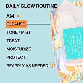 Pacifica Pacifica Makeup Remover Face Wipes - Daily Facial Cleansing & Exfoliating Towelettes - Biodegradable - Organic - w/ Gycolic Acid - Clean Beauty Vegan & Cruelty-Free Dermatologist Tested 30 Count