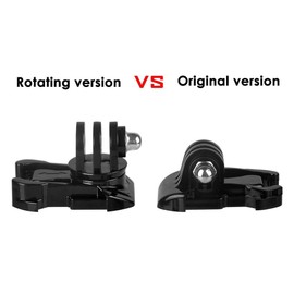 3 Pcs 360 Degree Rotate Screw Swivel Mount Helmet Strap Buckle Adapter Holder Mount for GoPro Hero 12/11/10/9/8/7/6/5 Black, DJI Osmo Action Camera