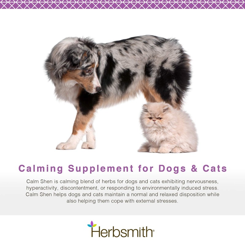 Herbsmith Calm Shen Herbal Blend for Dogs & Cats, 90