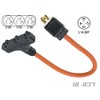 Triple Tap 3 Outlet Extension Cord for Portable Generators w/