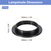 PATIKIL 1.65" Hole Plastic Lampshade & Lamp Shade Rings, 2