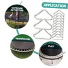 Mipcase 30pcs Metal Trampoline Triangle Buckles Erosion Resistant Shaped for