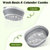 2 in 1 Collapsible Washing Basin and Food Strainer Set