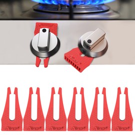 Stove Knobs Locks for Child Safety (6 Pack), Baby Safety Gas Oven Knob Covers Stove Guard Baby Proofing