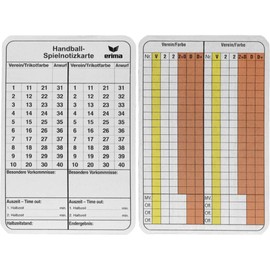 Erima Accessories Handball Scorecards 724502 Assorted One Size