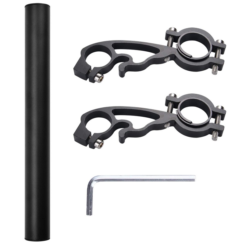 Yizhet 30 cm Bicycle Handlebar Extension, Aluminium Bicycle Extender Holder,