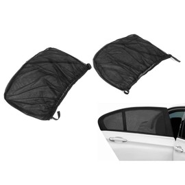 Omabeta Parasoles para Ventana de Coche, 2 Uds, Protección UV, Antimosquitos, Pantallas de Malla para Ventana Lateral Trasera de Coche, SUV
