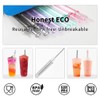 17 count Extra Long Reusable straws