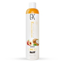 GK HAIR Global Keratin The Best Coco (10.1 Fl Oz/300 ml) Vegan Smoothing Keratin Hair Treatment Professional Brazilian Complexes Blowout Smoothing for Silky Straight and Frizz-Free Hair