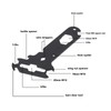 Black Multitool with 14 in 1 Separate Rigger Tools Steel