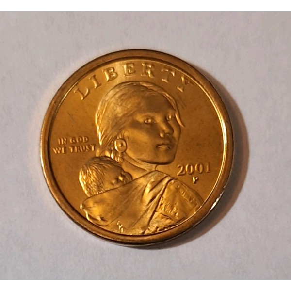 2001 P Sacagawea Native American Dollar Coin Uncirculated From US