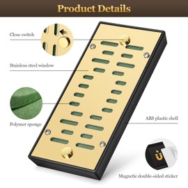 DXXULL High-end Cigar Humidifier, Rectangular Cigar Humidifier Regulator with Manual Humidity Control Function, Cigar's Guardian Expert to Keep Cigars Fresh