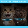 5PCS Reflective Cat Collars Breakaway with Bell，Moon Reflections Cat Collar