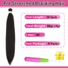 Braiding Hair Pre Stretched 16 Inch 8 Packs Pre Stretched