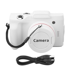Digital Camera HD 16MP White Color Multi Axes Stabilization Smart Beginner Vlogging Camera