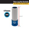 TITAN 21091 1/2-Inch Drive x 17mm Non-marring Impact Deep Lug