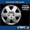 Premium Replica Hubcap Set, Replacement for Toyota Corolla 2005-2008, 15-inch