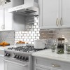 Lovdeco Mirror Peel and Stick Tile, Beveled Subway Mirror Backsplash