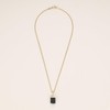 COAI Irregular Black Tourmaline Raw Necklace Crystal Necklace 50cm