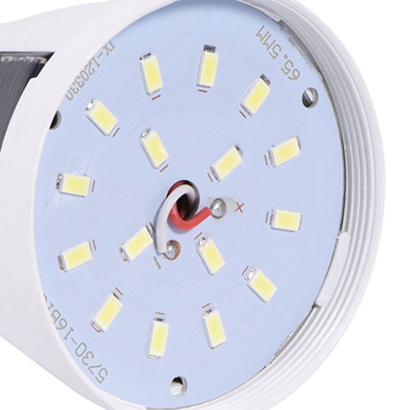 Solar Panel LED Light Bulb Portable Waterproof Indoor/Outdoor Hiking Camping