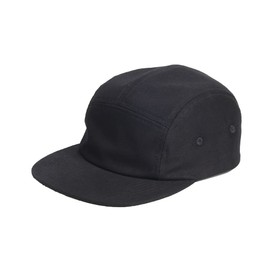 WITHMOONS Cotton Jockey Flat Bill Cap 5 Panel Camp Hat Outdoor Fishing YZ20113 (Black-L)