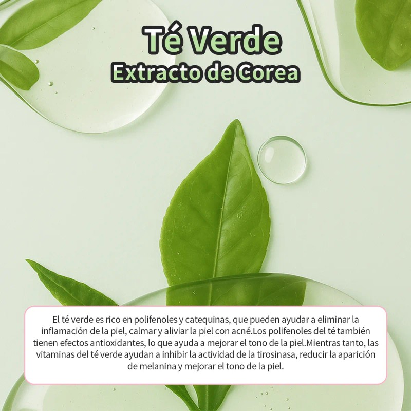 Set Quiyum Té Verde 7 Pzs Cuidado Facial Piel Suave